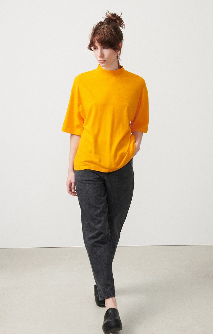 American Vintage T-shirt Femme Rakabay - BRUGNON 25 Manches Courtes Orange - E24