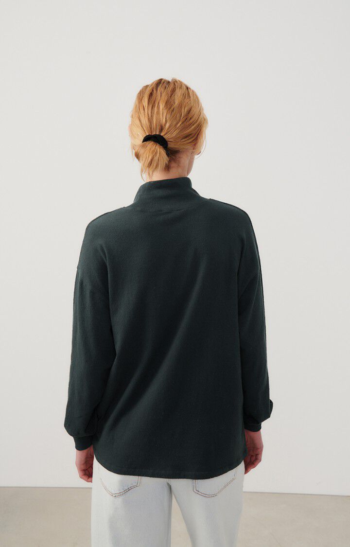 American Vintage T-shirt Femme Rakabay - CARBONE 50 Manches Longues Noir - E24