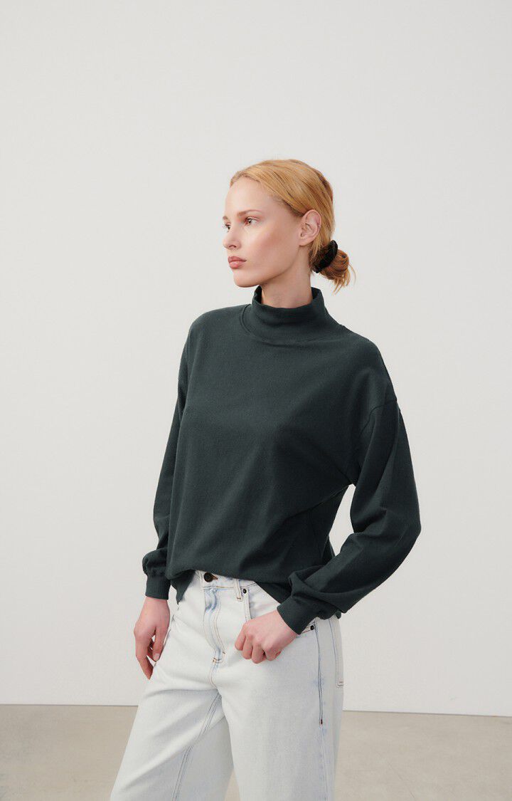 american vintage T-shirt femme Rakabay - CARBONE 50 Manches longues Noir - E24