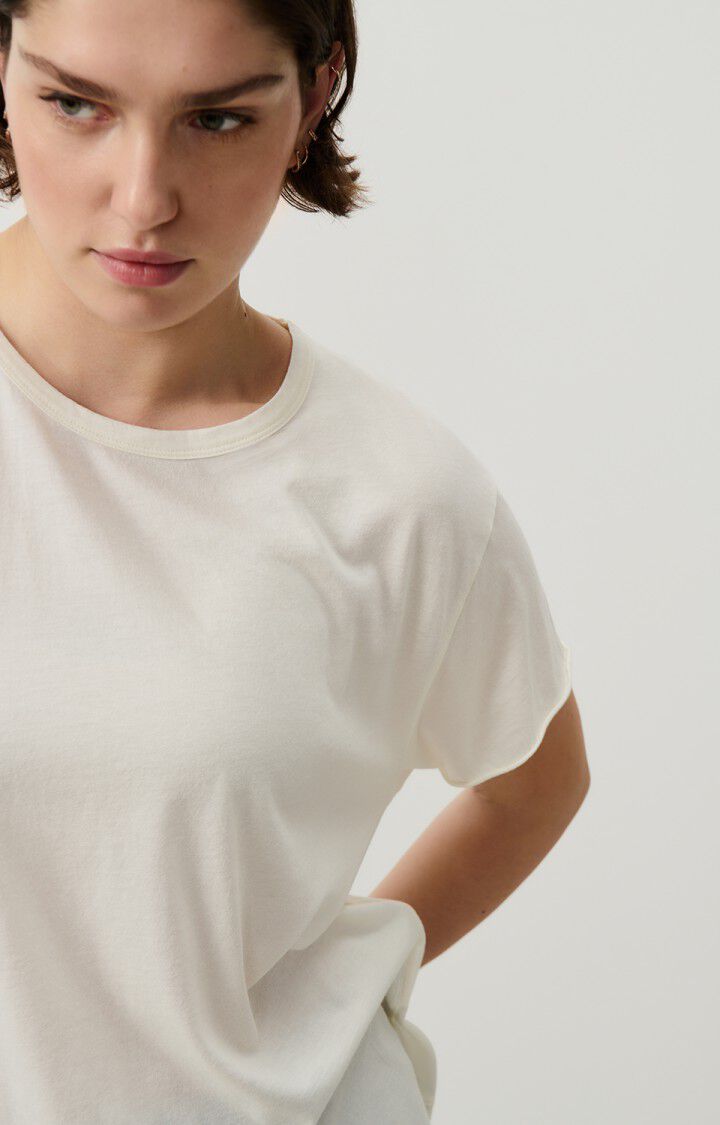 American Vintage T-shirt Femme Rydlly - NACRE 13 Manches Courtes Blanc - H24