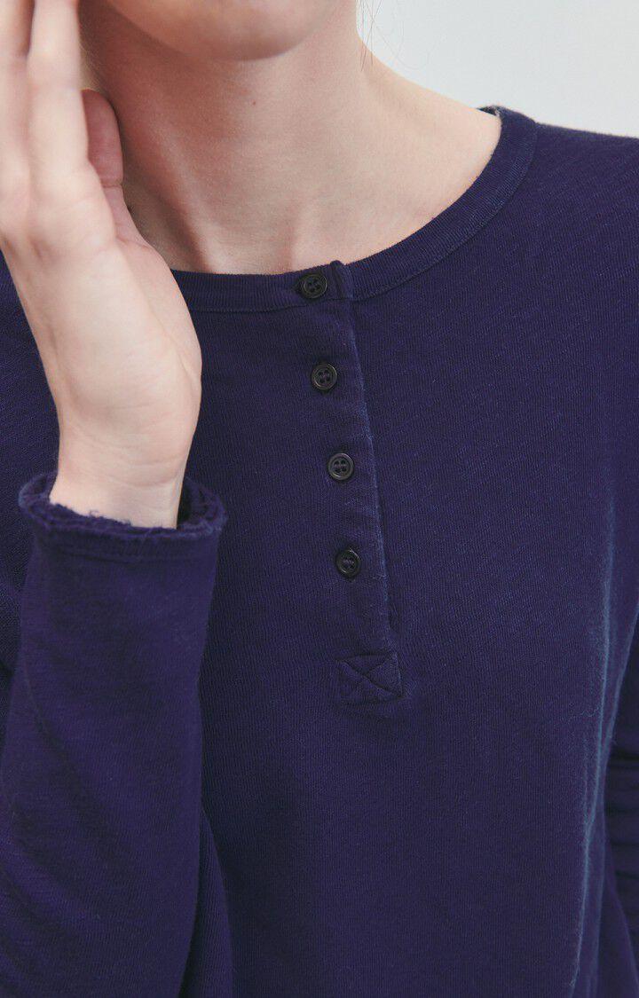 American Vintage T-shirt Femme Sonoma - AUBERGINE VINTAGE 52 Manches Longues Violet - E23