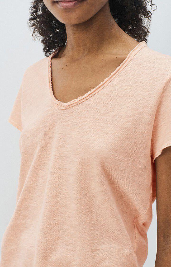 American Vintage T-shirt Femme Sonoma - BISCUIT VINTAGE 14 Manches Courtes Beige - E25