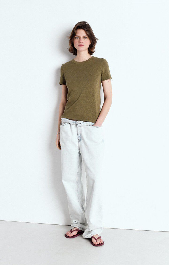 American Vintage T-shirt Femme Sonoma - BUISSON VINTAGE 17 Manches Courtes Vert - E25