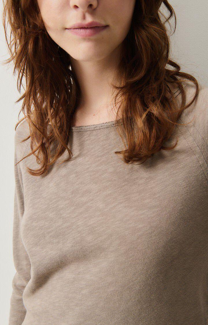 American Vintage T-shirt Femme Sonoma - CASTOR VINTAGE 70 Manches Longues Gris - H24