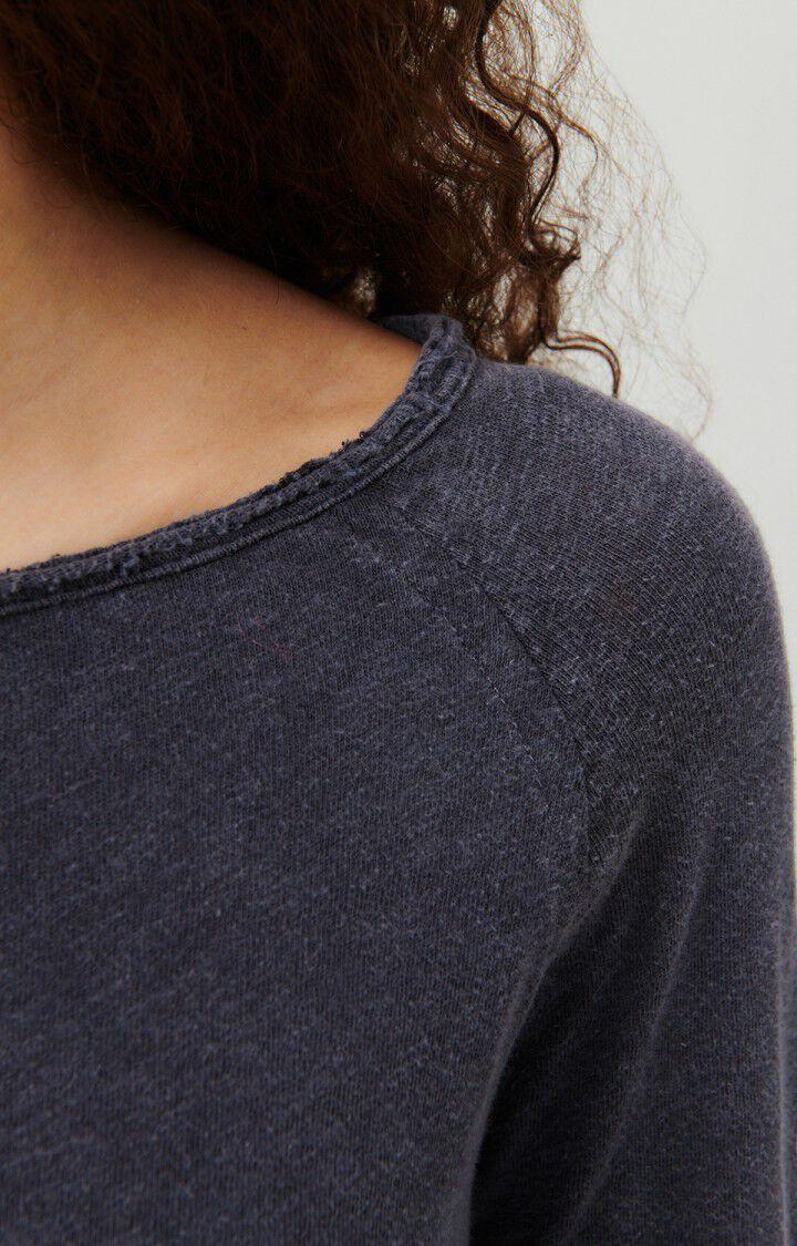 American Vintage T-shirt Femme Sonoma - COSMOS VINTAGE 70 Manches Longues Bleu - E24