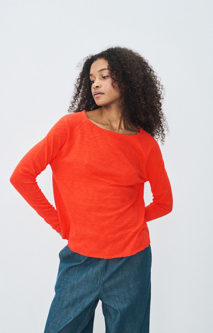 american vintage T-shirt femme Sonoma - GASPACHO VINTAGE 70 Manches longues Rouge - E25