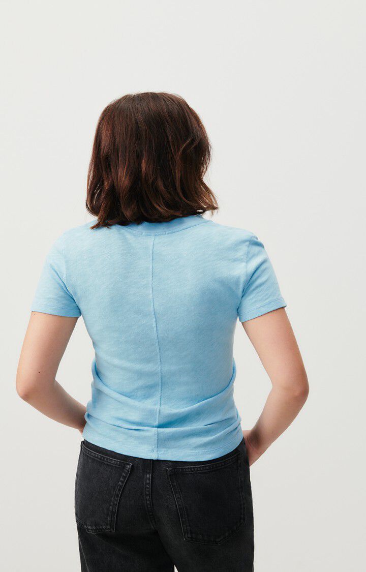 American Vintage T-shirt Femme Sonoma - GLACE VINTAGE 17 Manches Courtes Bleu - E24