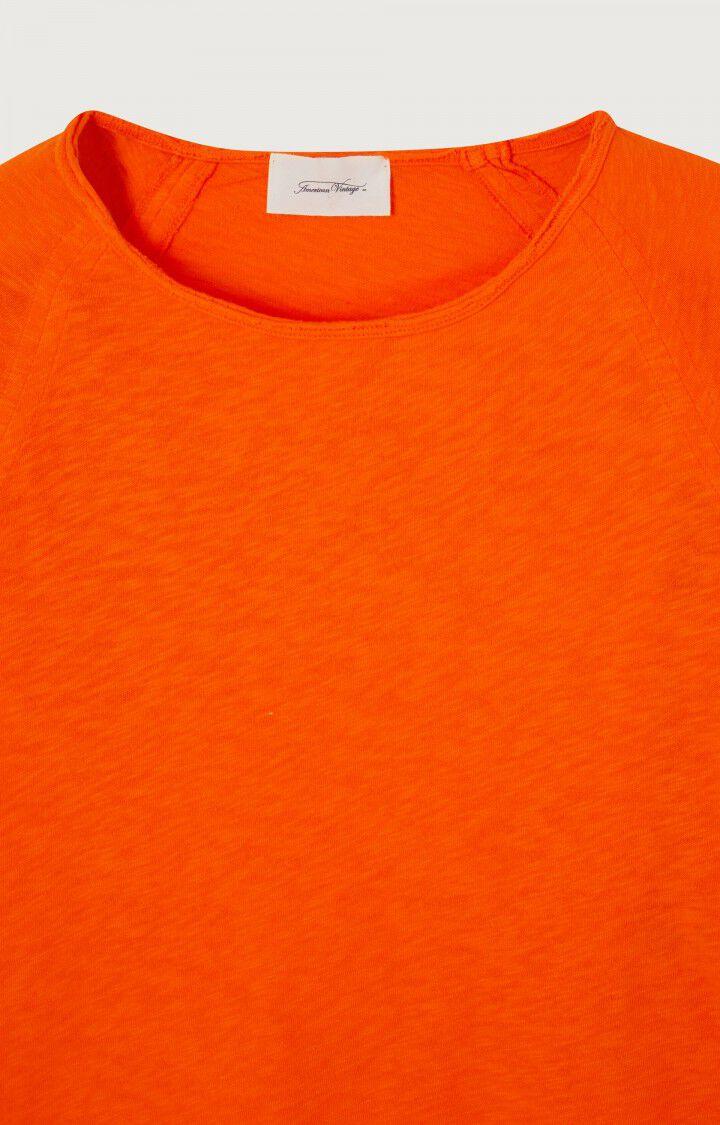 American Vintage T-shirt Femme Sonoma - KUMQUAT VINTAGE 70 Manches Longues Orange - H22B