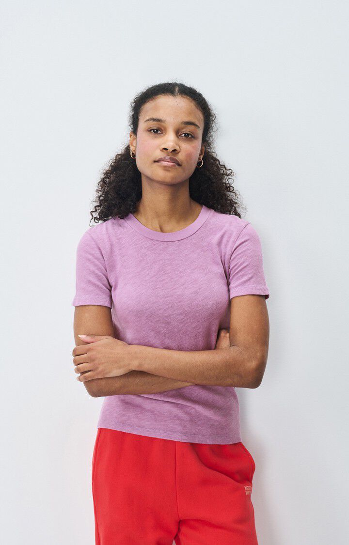 american vintage T-shirt femme Sonoma - LILAS VINTAGE 17 Manches courtes Violet - E25