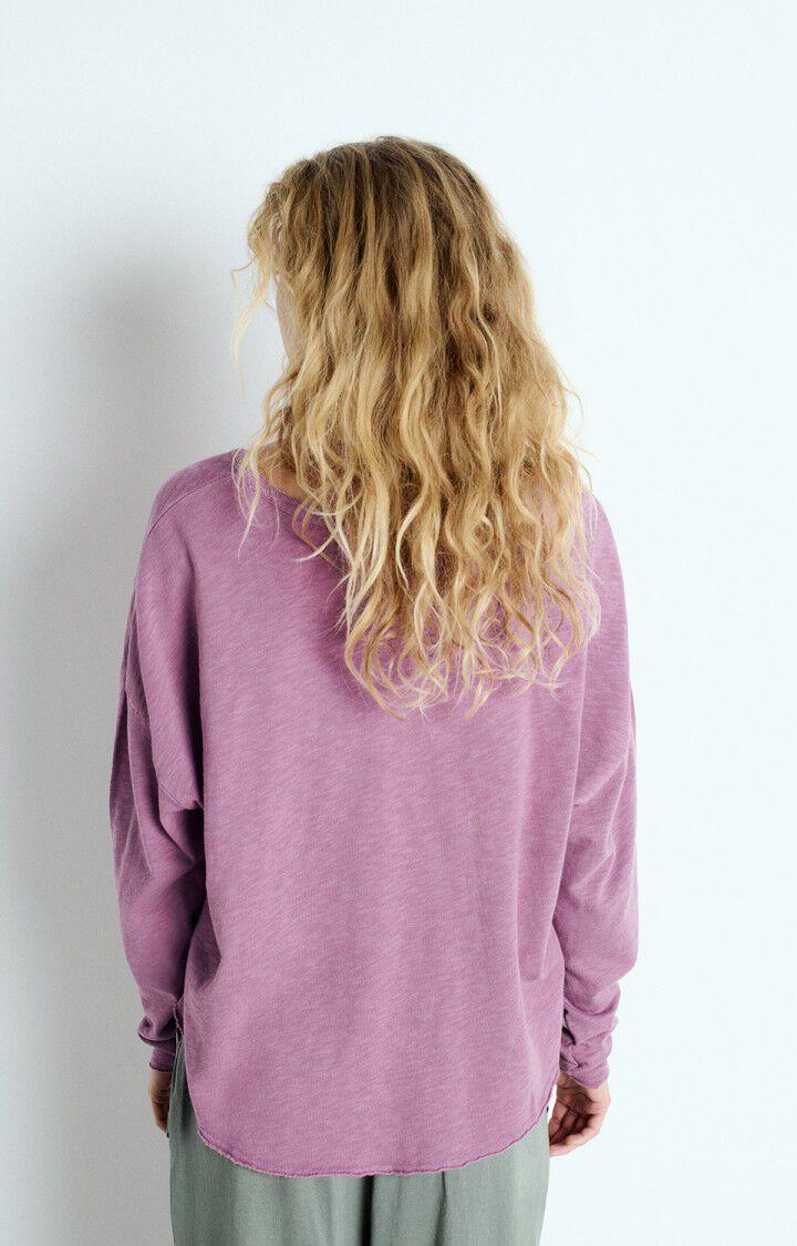 American Vintage T-shirt Femme Sonoma - LILAS VINTAGE 48 Manches Longues Violet - E25