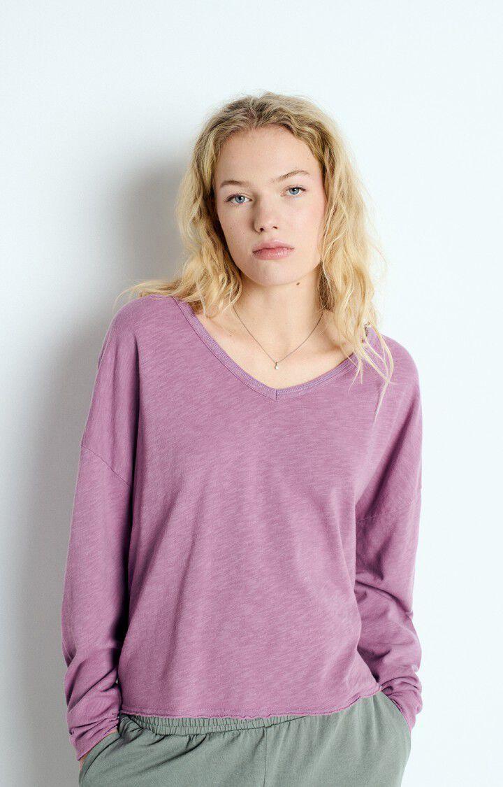 american vintage T-shirt femme Sonoma - LILAS VINTAGE 48 Manches longues Violet - E25