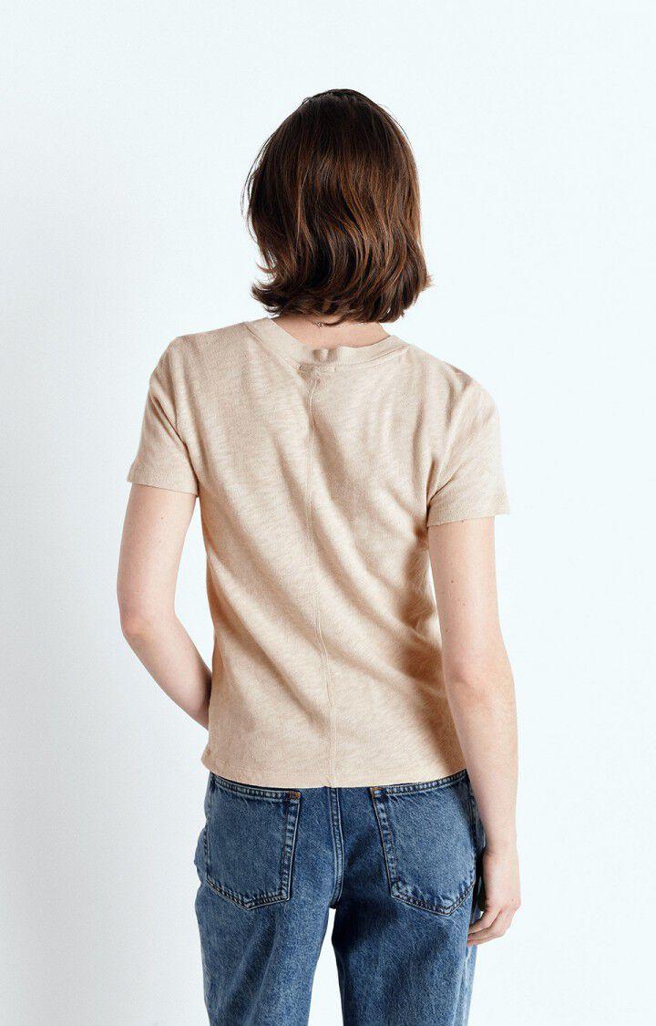 American Vintage T-shirt Femme Sonoma - MASTIC VINTAGE 17 Manches Courtes Beige - E25