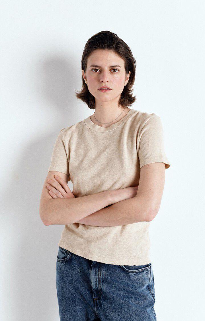 american vintage T-shirt femme Sonoma - MASTIC VINTAGE 17 Manches courtes Beige - E25