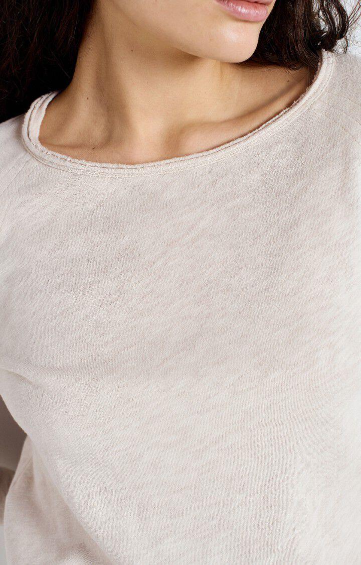 American Vintage T-shirt Femme Sonoma - MASTIC VINTAGE 70 Manches Longues Beige - E25