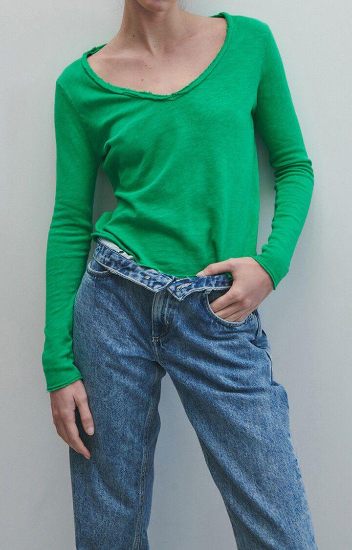 american vintage T-shirt femme Sonoma - MENTHOL VINTAGE 60 Manches longues Vert - E23