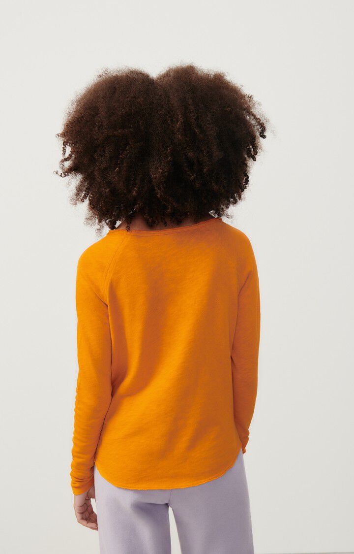 American Vintage T-shirt Femme Sonoma - NECTARINE VINTAGE 70 Manches Longues Orange - H23