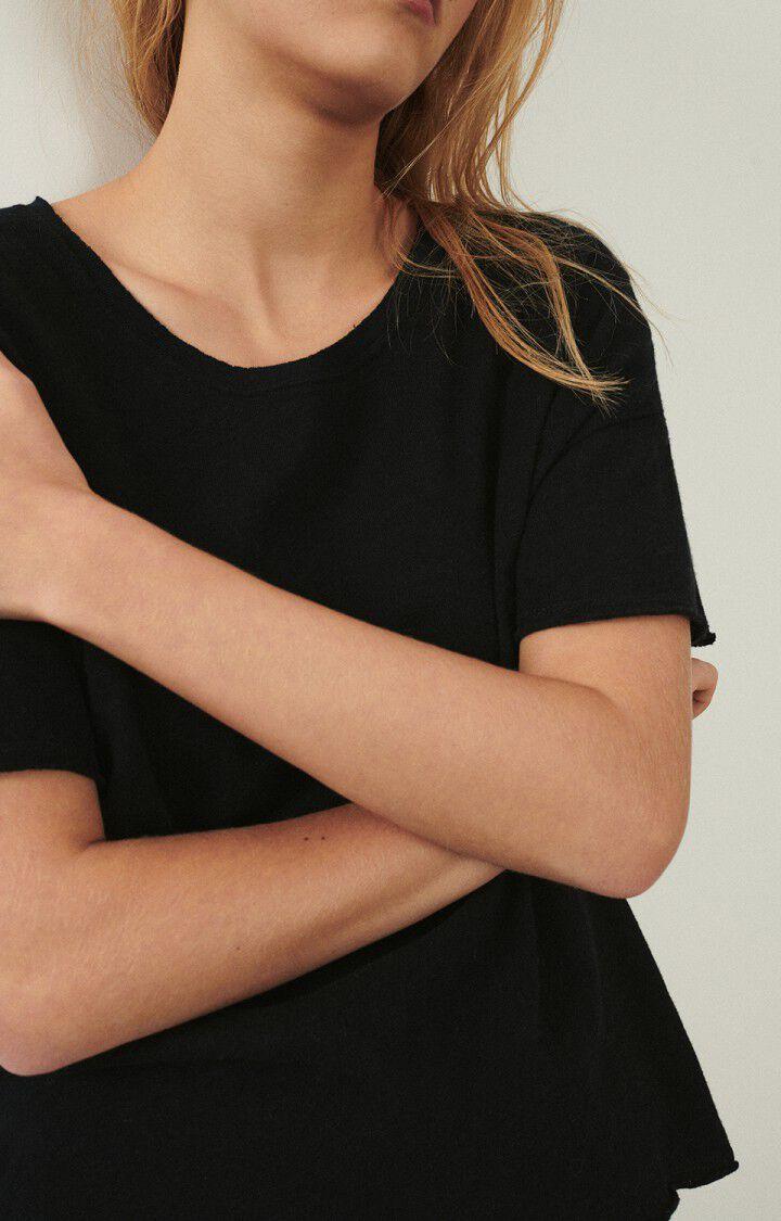 American Vintage T-shirt Femme Sonoma - NOIR 12 Manches Courtes Noir - E23