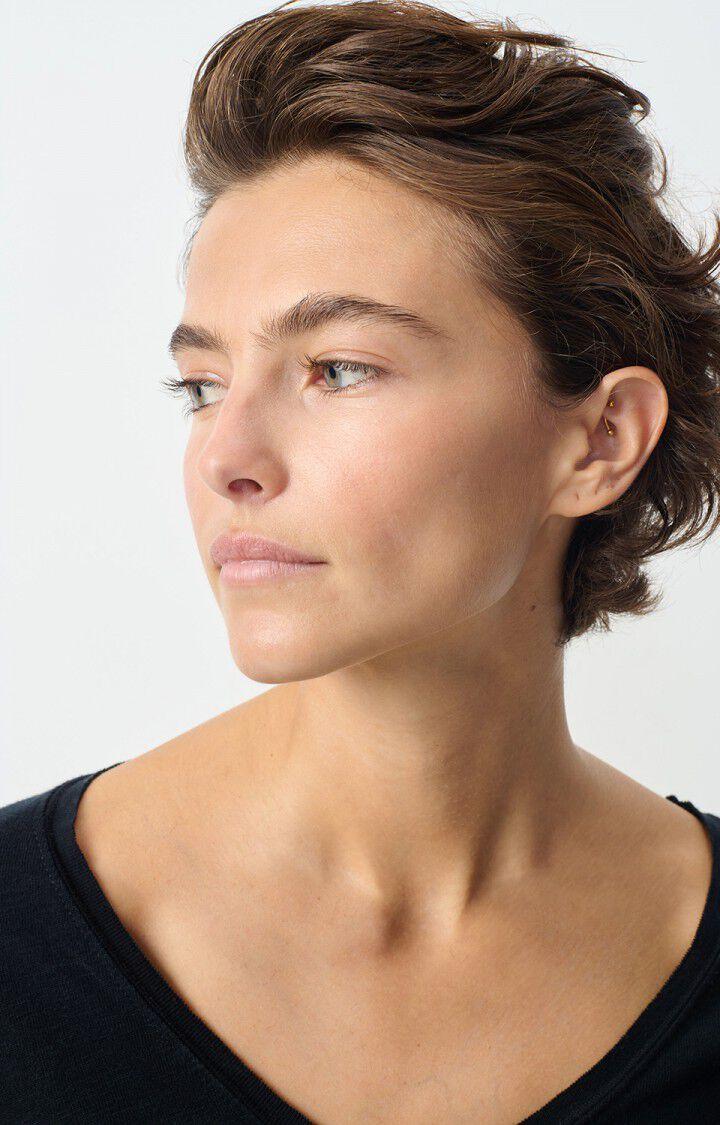 American Vintage T-shirt Femme Sonoma - NOIR 59 Manches Longues Noir - E25