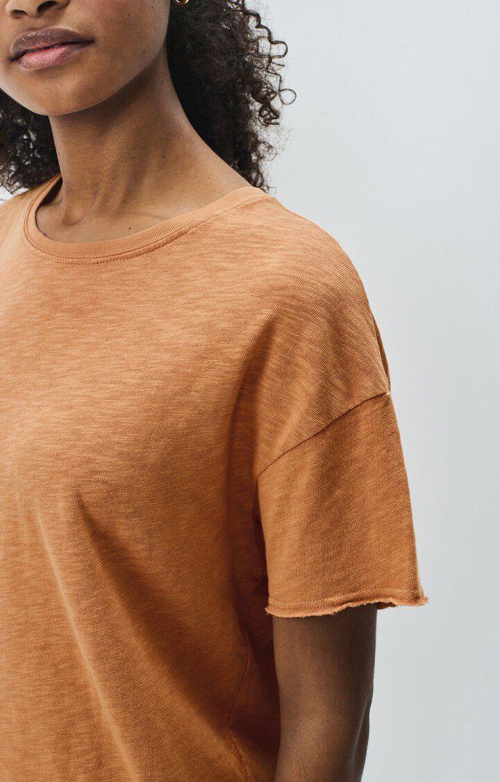 American Vintage T-shirt Femme Sonoma - NOISETIER VINTAGE 14 Manches Courtes Marron - E25
