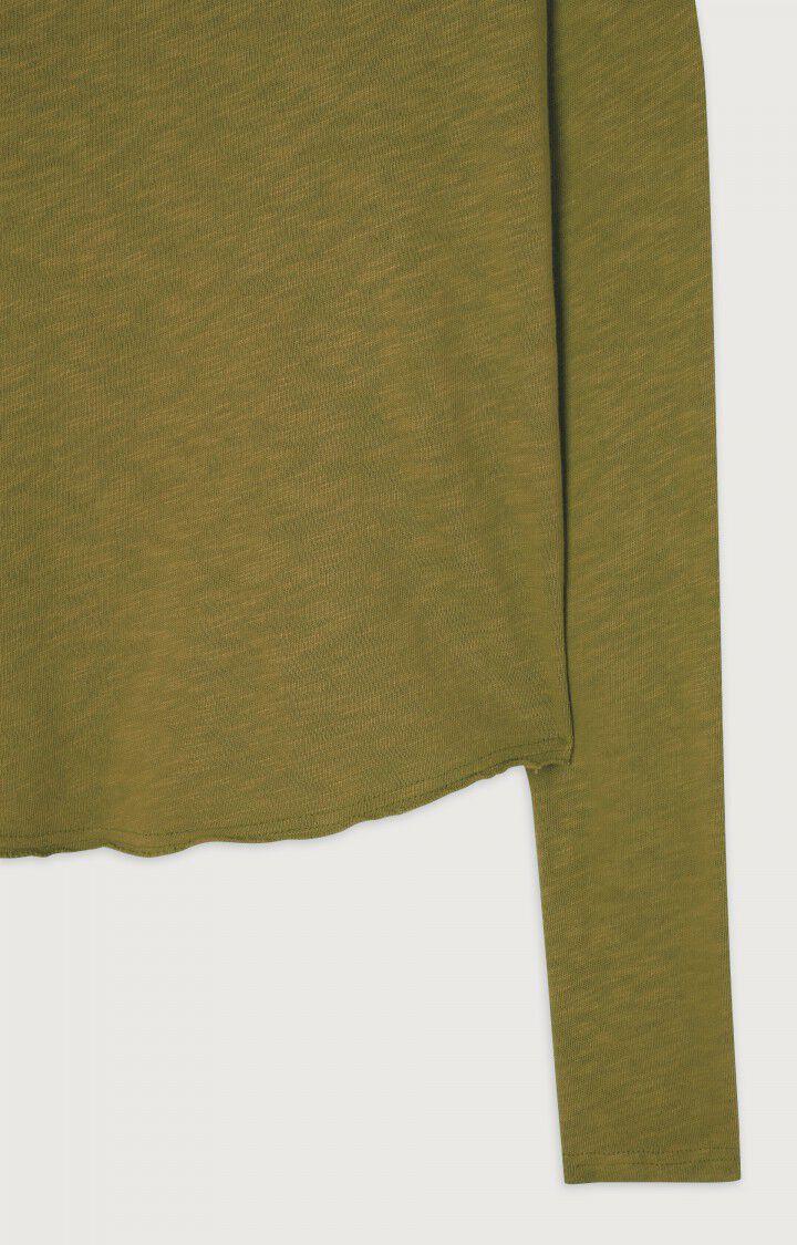 American Vintage T-shirt Femme Sonoma - OLIVE VINTAGE 70 Manches Longues Vert - H22B