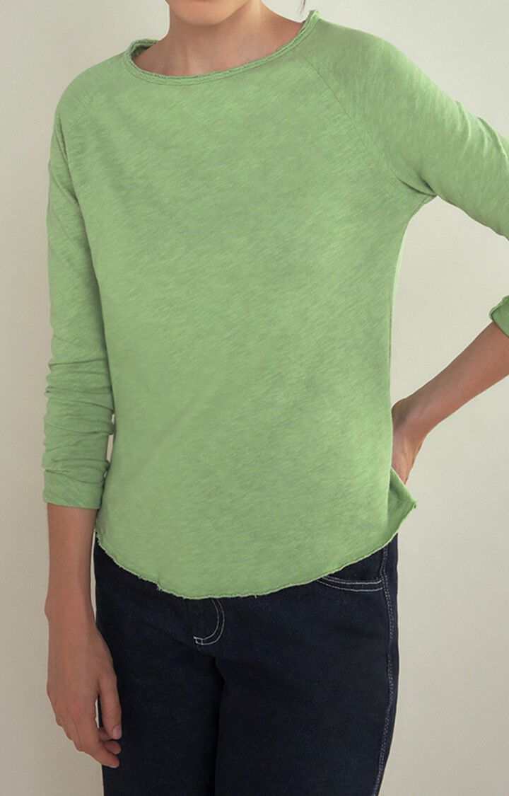 american vintage T-shirt femme Sonoma - OPALE VINTAGE 70 Manches longues Vert - H22