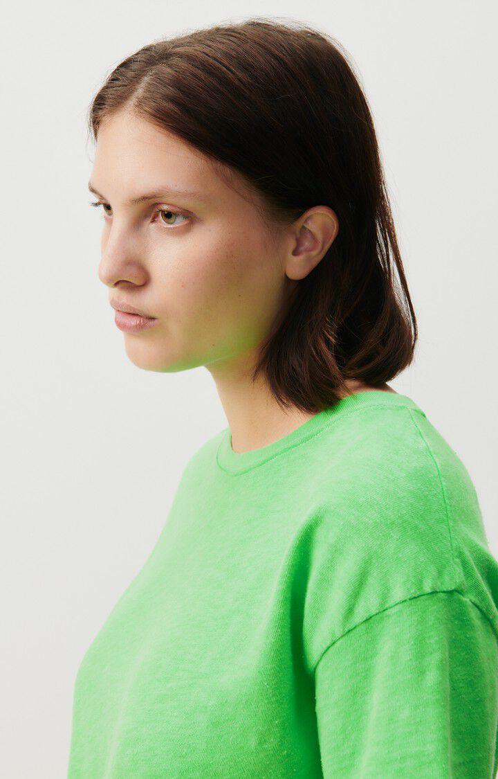 American Vintage T-shirt Femme Sonoma - PERRUCHE FLUO 14 Manches Courtes Vert - E24