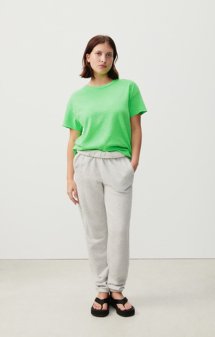 American Vintage T-shirt Femme Sonoma - PERRUCHE FLUO 14 Manches Courtes Vert - E24