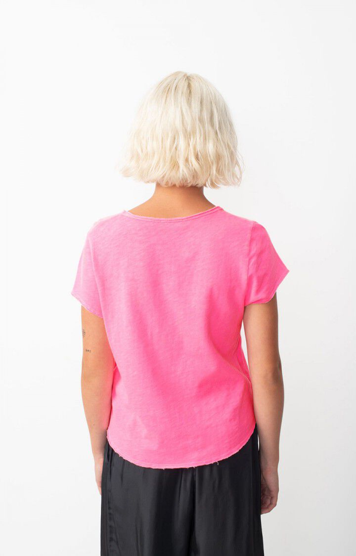 American Vintage T-shirt Femme Sonoma - PINK ACID FLUO 14 Manches Courtes Rose - E25