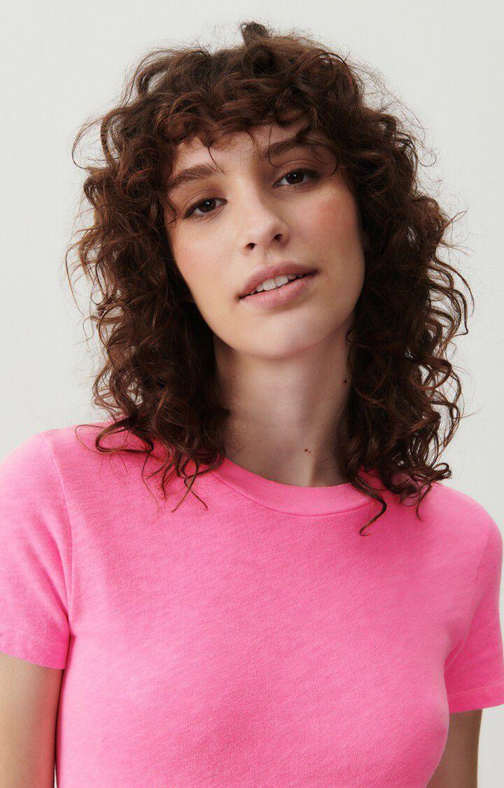 American Vintage T-shirt Femme Sonoma - PINK ACID FLUO 17 Manches Courtes Rose - E25
