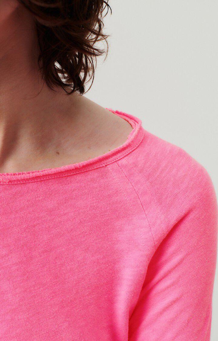 American Vintage T-shirt Femme Sonoma - PINK ACID FLUO 70 Manches Longues Rose - E25