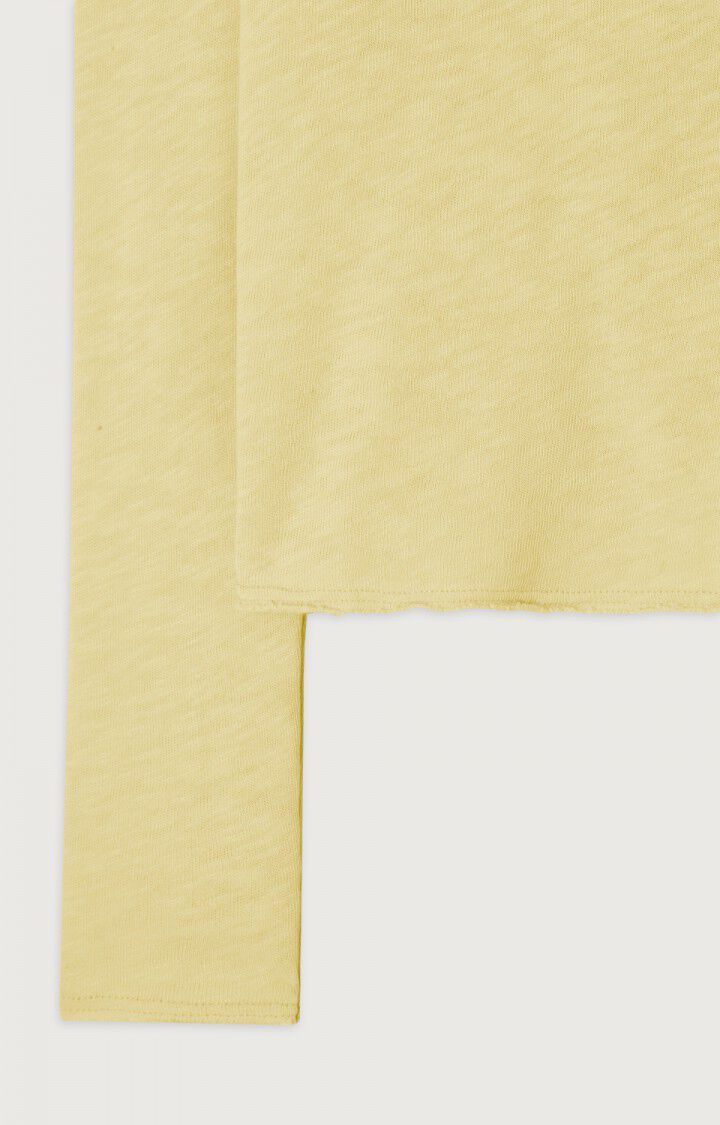 American Vintage T-shirt Femme Sonoma - PISTACHIO VINTAGE Manches Longues Jaune - E23B