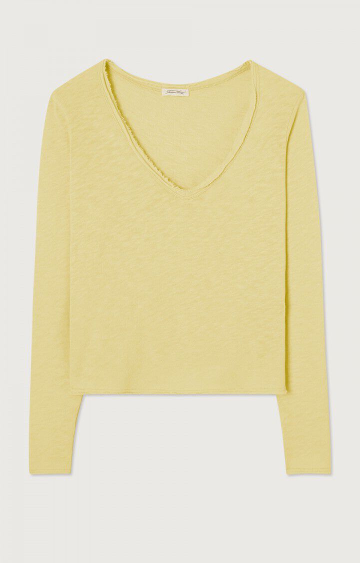 american vintage T-shirt femme Sonoma - PISTACHIO VINTAGE Manches longues Jaune - E23B