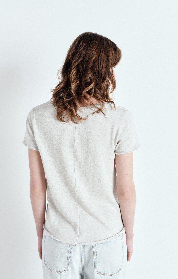 American Vintage T-shirt Femme Sonoma - POLAIRE CHINE 16 Manches Courtes Gris - E25