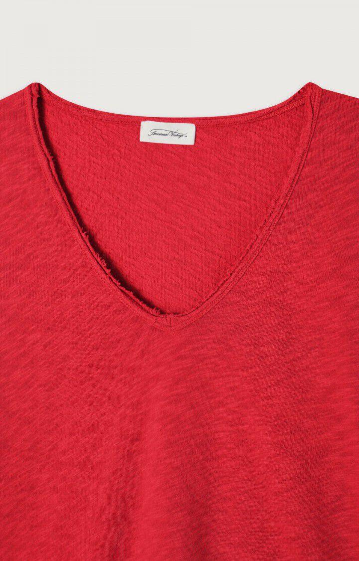 American Vintage T-shirt Femme Sonoma - POMME D'AMOUR VINTAGE 14 Manches Courtes Rouge - H23B