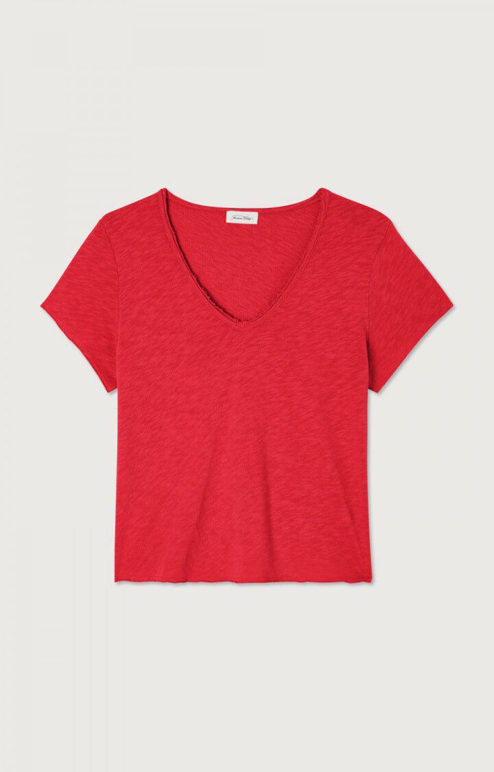 american vintage T-shirt femme Sonoma - POMME D'AMOUR VINTAGE 14 Manches courtes Rouge - H23B