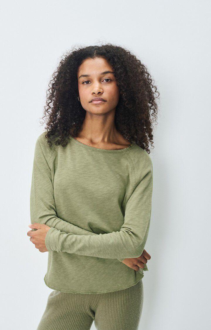 american vintage T-shirt femme Sonoma - RIVE VINTAGE 70 Manches longues Vert - E25