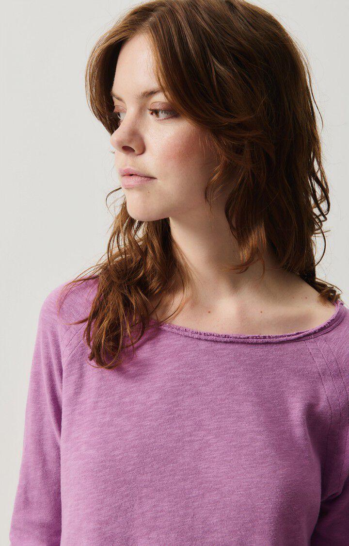 American Vintage T-shirt Femme Sonoma - ROSE INDIEN VINTAGE 70 Manches Longues Violet - H24