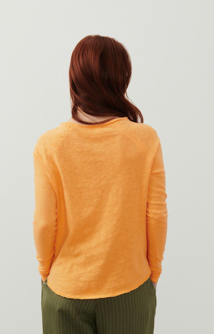 American Vintage T-shirt Femme Sonoma - SUNSET VINTAGE 70 Manches Longues Orange - E24