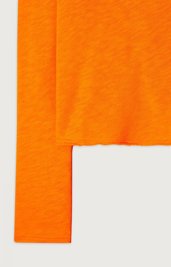 American Vintage T-shirt Femme Sonoma - VITAMINES VINTAGE Manches Longues Orange - E23B