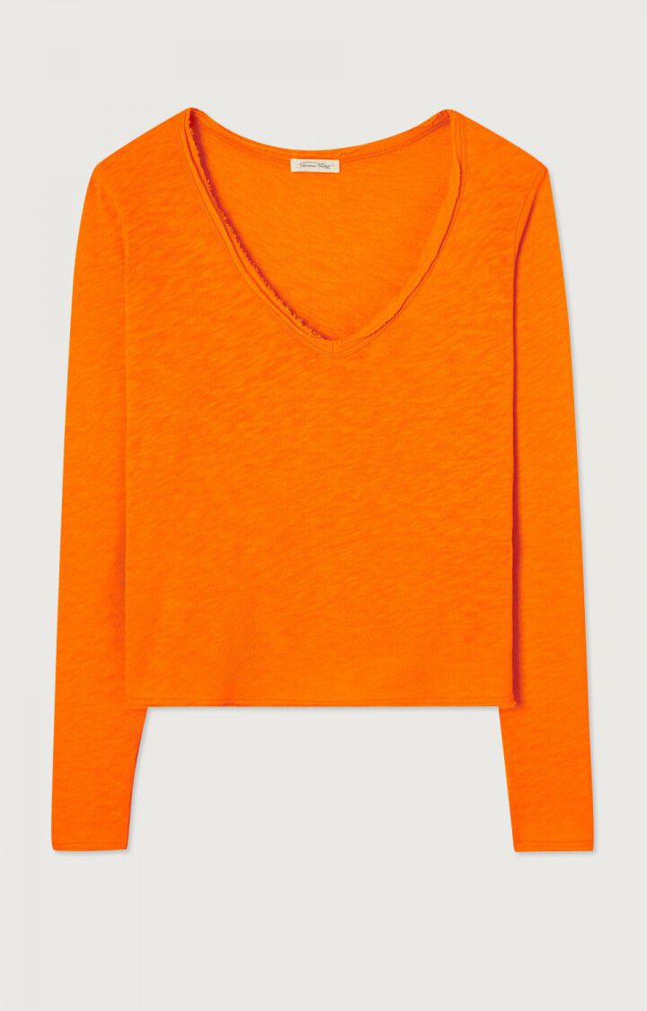 american vintage T-shirt femme Sonoma - VITAMINES VINTAGE Manches longues Orange - E23B