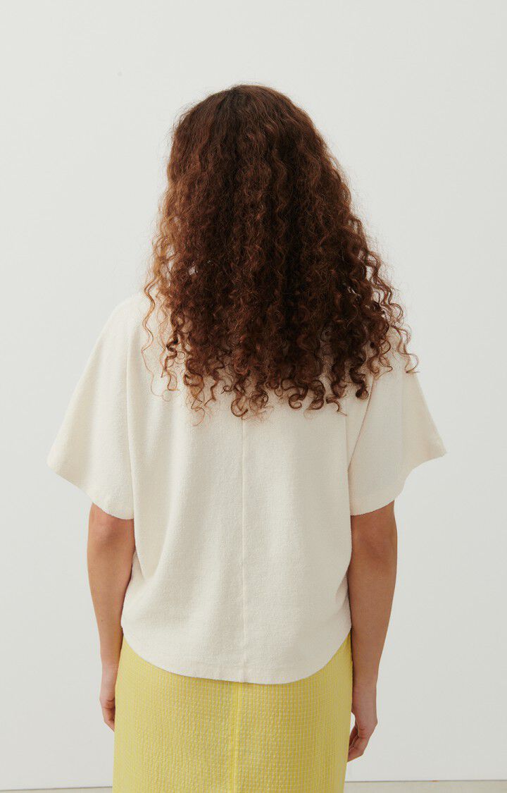 American Vintage T-shirt Femme Sotto - ECRU 28 Manches Courtes Beige - E24