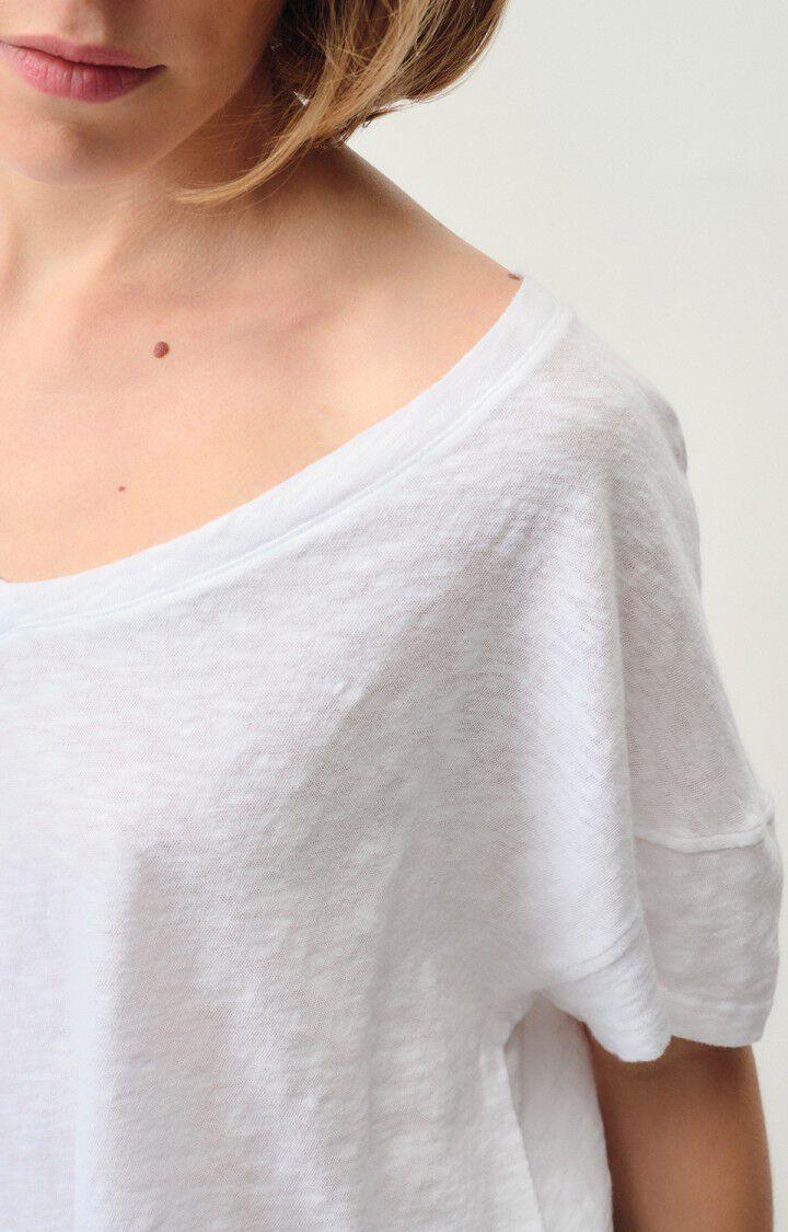 American Vintage T-shirt Femme Sully - BLANC 10 Manches Courtes Blanc - E24
