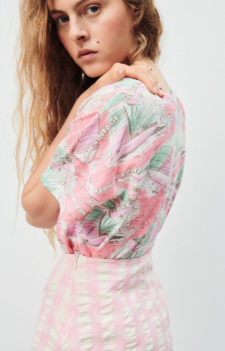 American Vintage T-shirt Femme Sully - MOLLY 10 Manches Courtes Rose - E24