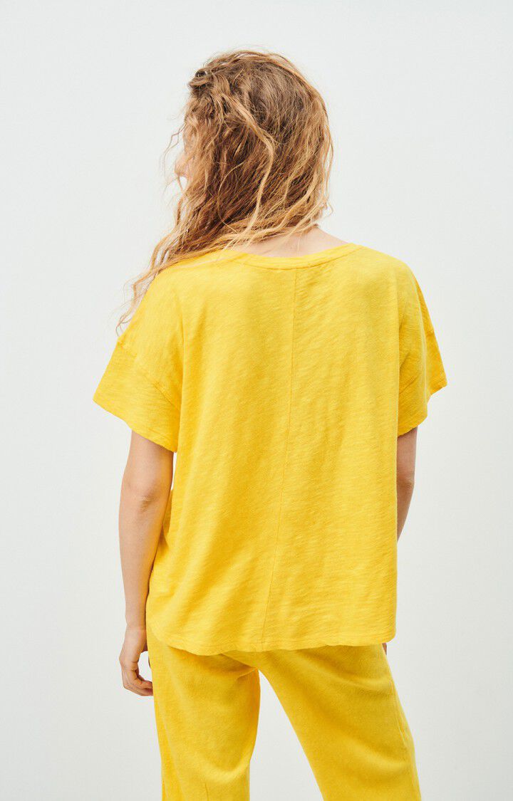 American Vintage T-shirt Femme Sully - POLLEN 10 Manches Courtes Jaune - E24