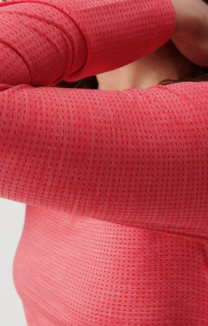 American Vintage T-shirt Femme Vamy - FRAISIER 62 Manches Longues Rose - E23