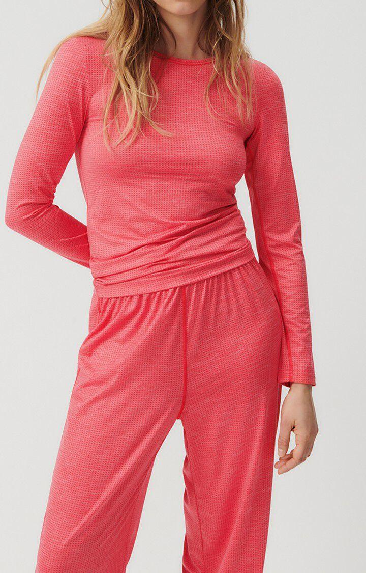 american vintage T-shirt femme Vamy - FRAISIER 62 Manches longues Rose - E23