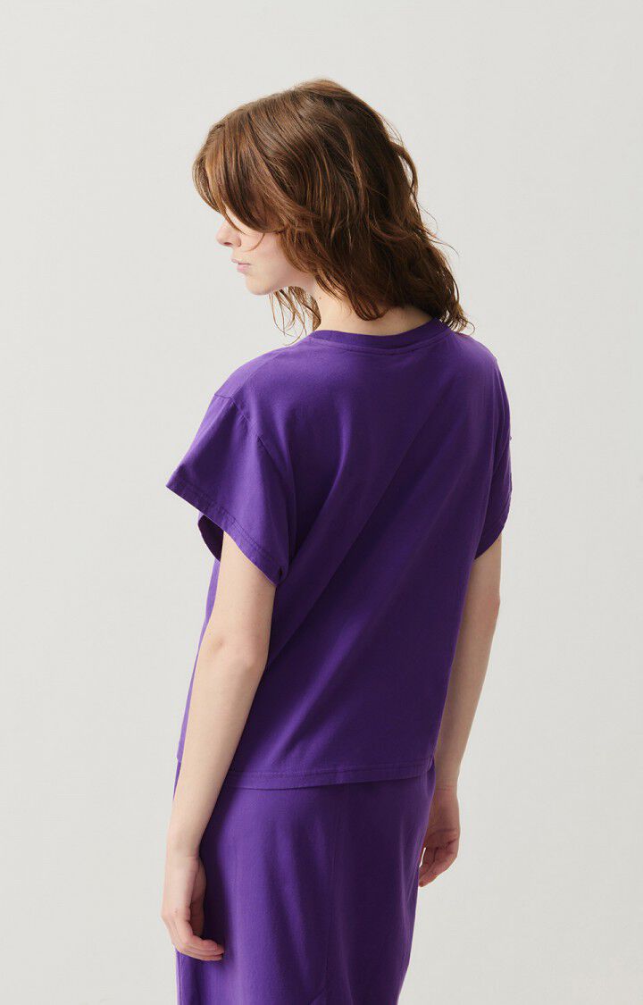 American Vintage T-shirt Femme Vupaville - AUBERGINE 13 Manches Courtes Violet - H24