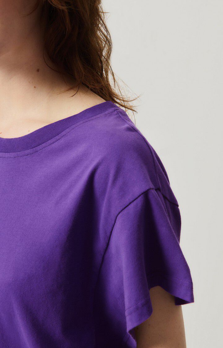 American Vintage T-shirt Femme Vupaville - AUBERGINE 13 Manches Courtes Violet - H24