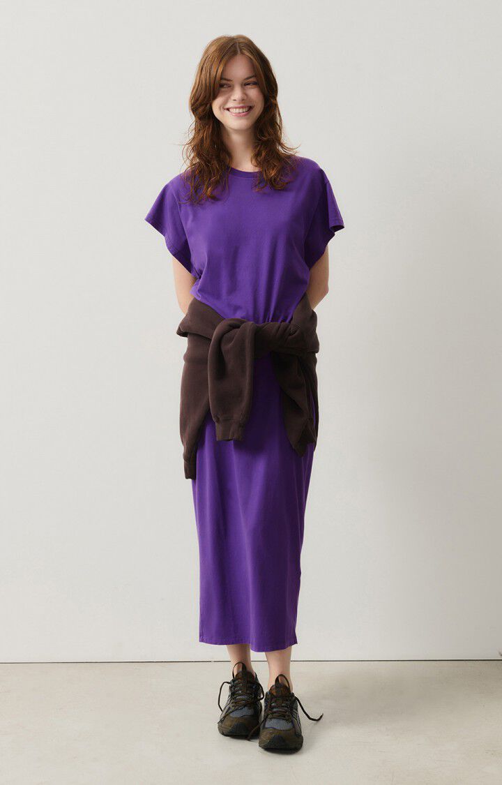 American Vintage T-shirt Femme Vupaville - AUBERGINE 13 Manches Courtes Violet - H24