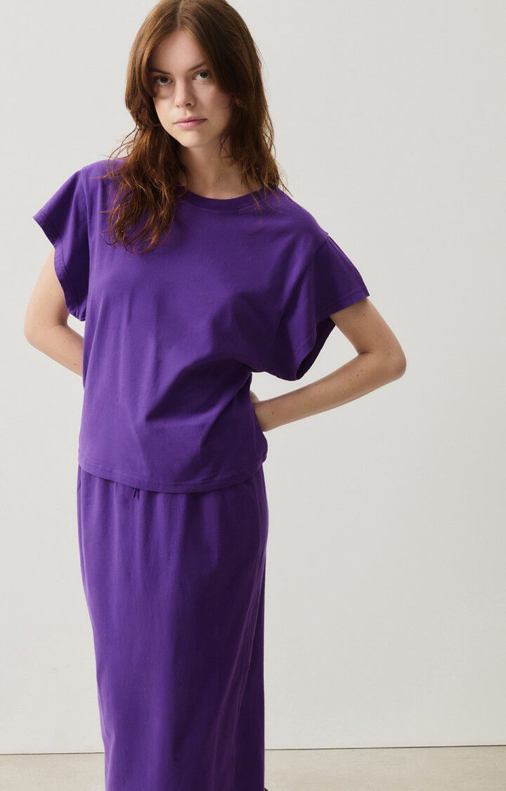 american vintage T-shirt femme Vupaville - AUBERGINE 13 Manches courtes Violet - H24
